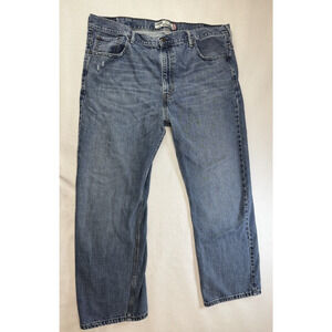 Levi's 569 Loose Jeans Men's Straight Size 42 * 32 Blue Denim Grunge Streetwear